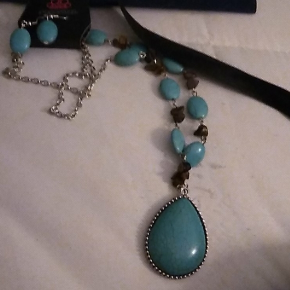 TURQUOISE necklace and earrings. Brand new - Picture 1 of 3